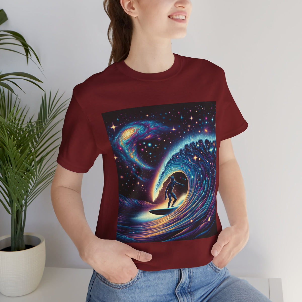 Cosmic Wave Tee Graphic Tee, Galaxy Art T-Shirt