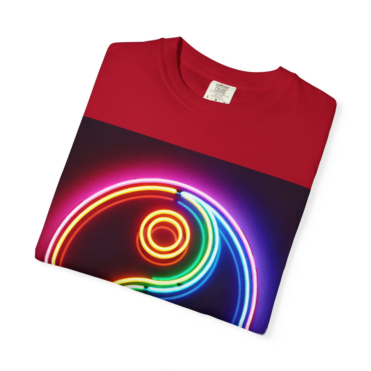 Yin Yang Neon T-Shirt - Colorful Garment-Dyed Tee