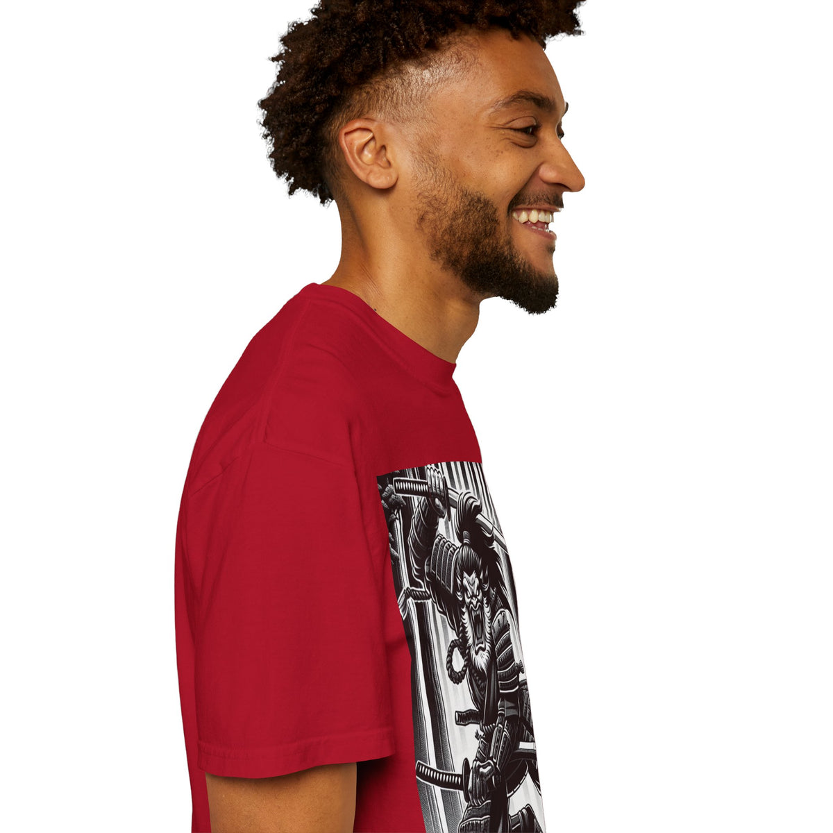 Samurai Graphic T-Shirt - Cotton Tee for Anime Lovers