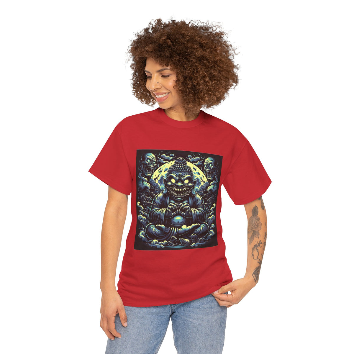 Mystical Buddha Tee, Spiritual Shirt, Meditation Apparel, Graphic T-Shirt, Unique Gift Idea