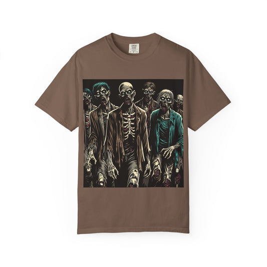 Zombie-Themed Garment-Dyed T-Shirt