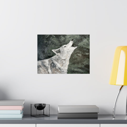Unheard — Wolf Art Print | Original Acrylic Painting Reproduction