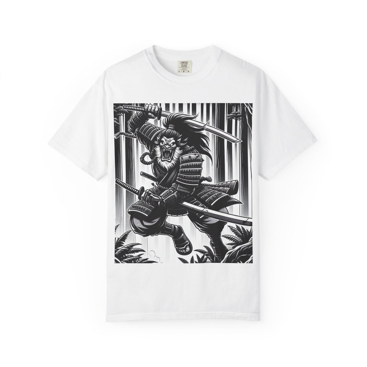 Samurai Graphic T-Shirt - Cotton Tee for Anime Lovers