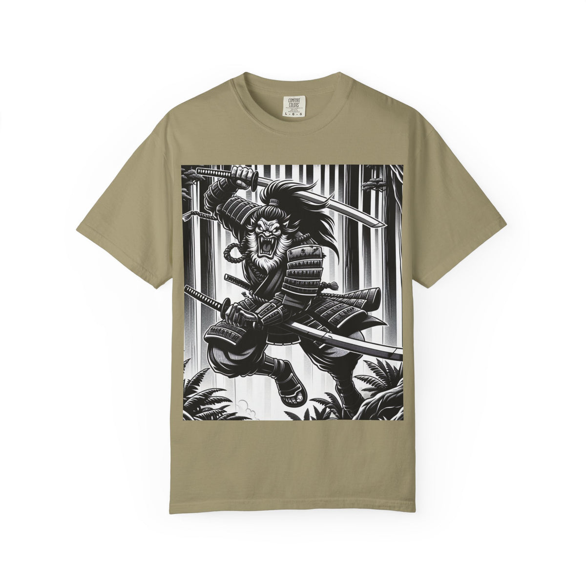 Samurai Graphic T-Shirt - Cotton Tee for Anime Lovers