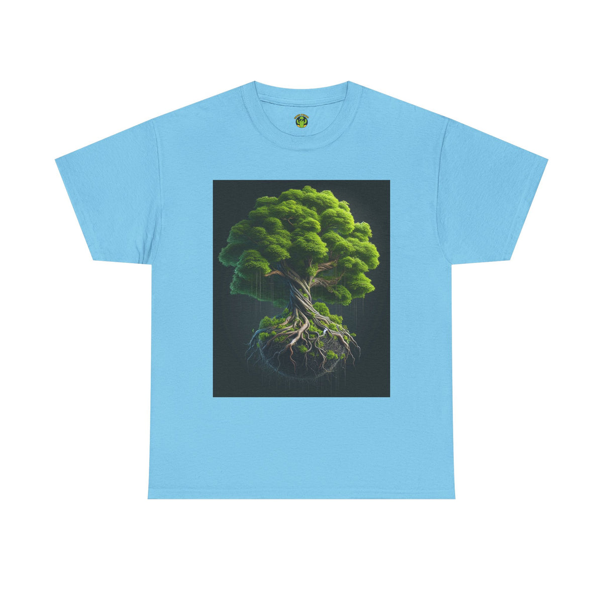 Eco-Friendly Unisex Heavy Cotton Tee - Tree of Life Design