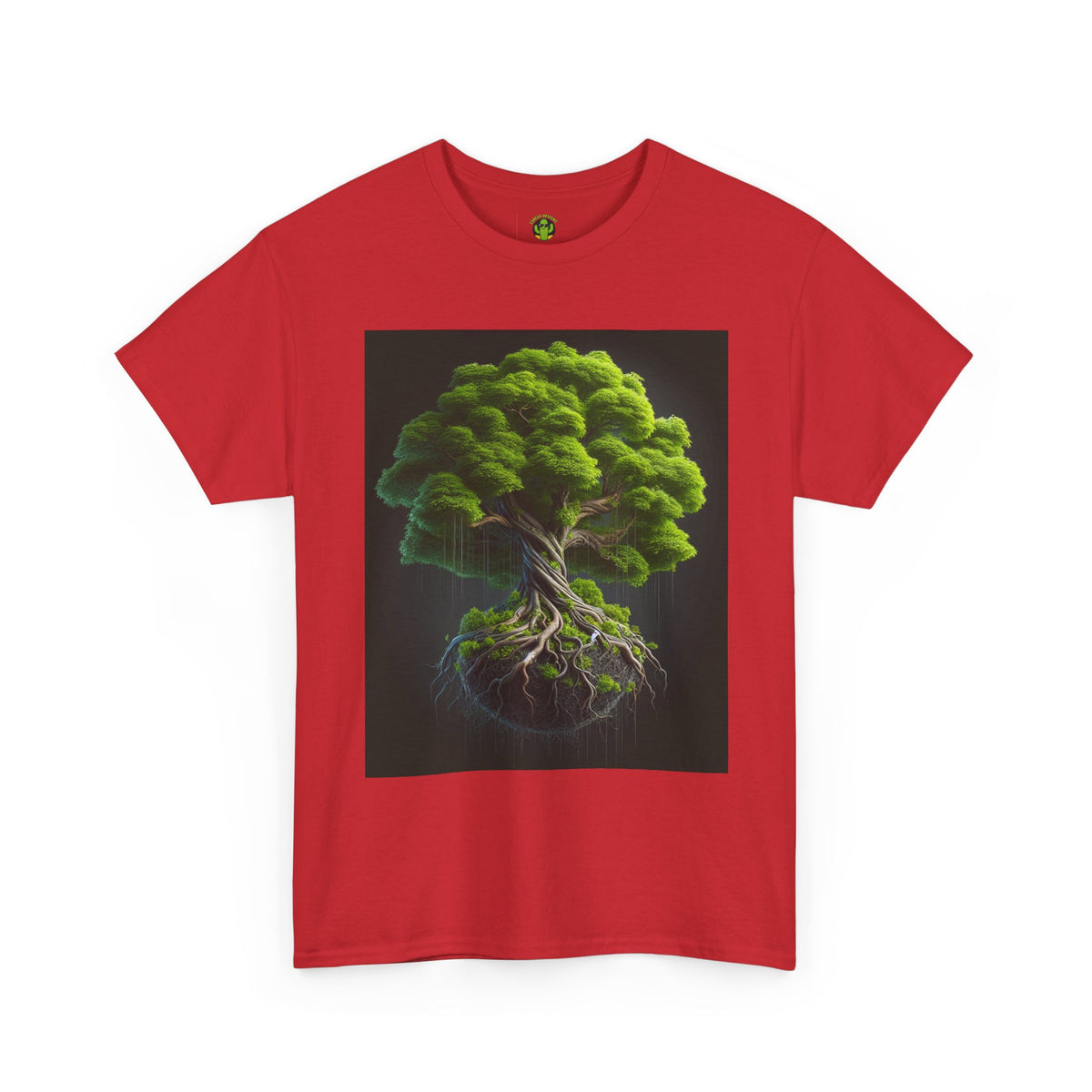 Eco-Friendly Unisex Heavy Cotton Tee - Tree of Life Design