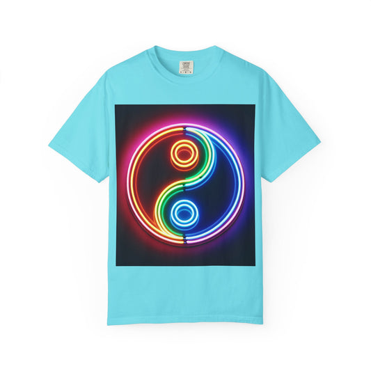 Yin Yang Neon T-Shirt - Colorful Garment-Dyed Tee