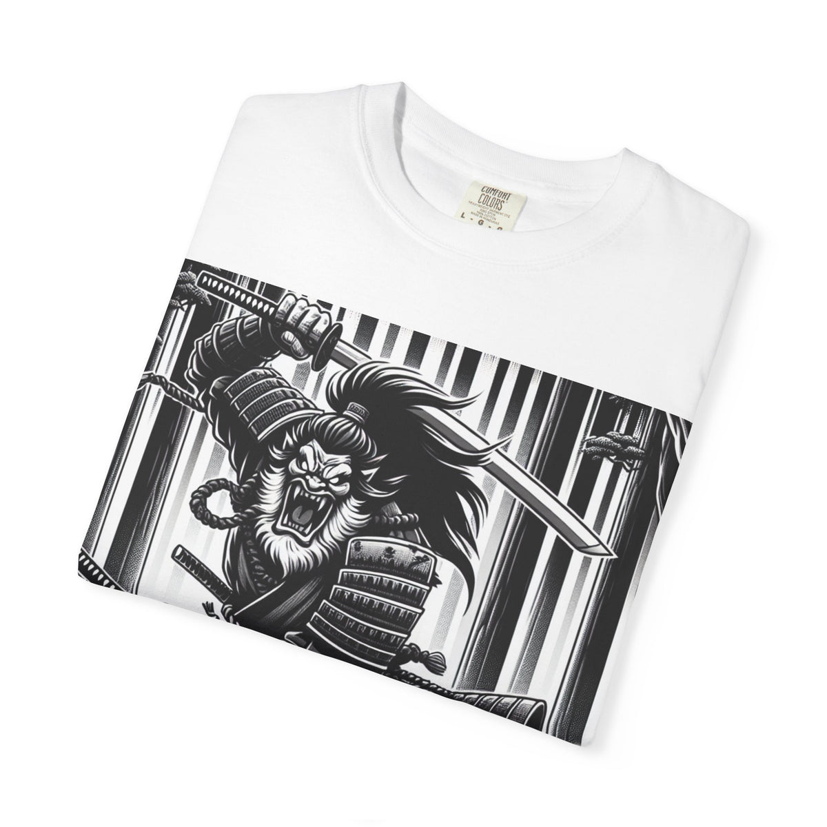 Samurai Graphic T-Shirt - Cotton Tee for Anime Lovers