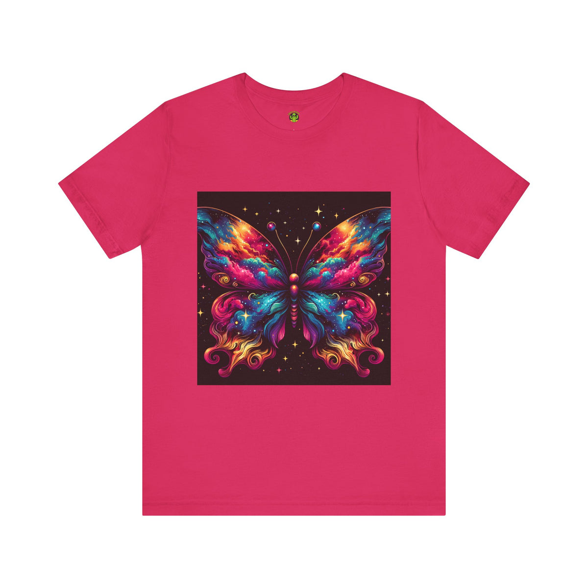 Vibrant Butterfly Art Tee | Colorful Graphic Top, Butterfly Lover