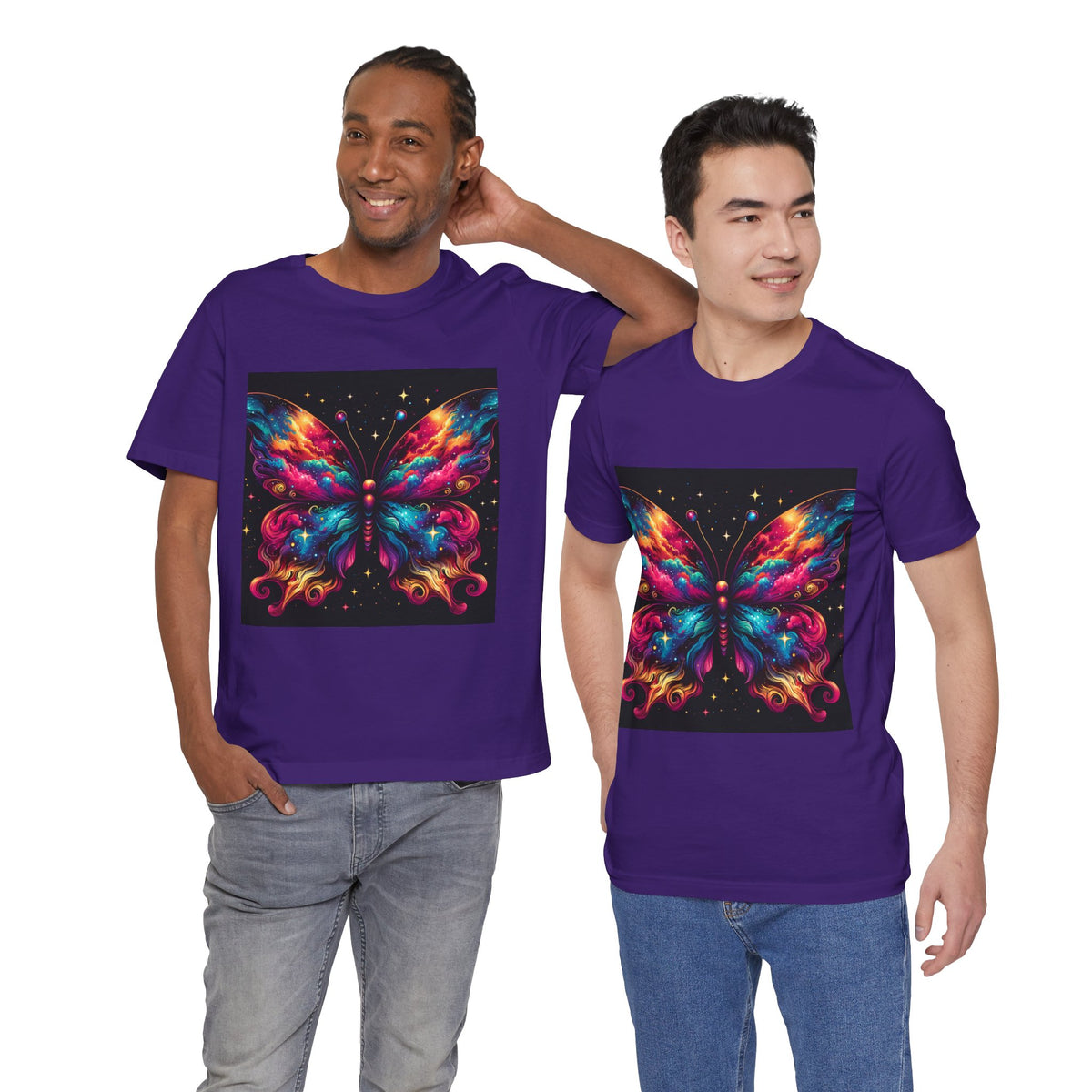 Vibrant Butterfly Art Tee | Colorful Graphic Top, Butterfly Lover