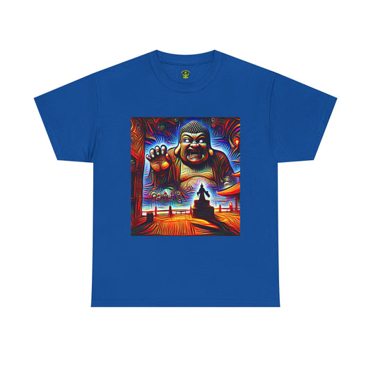Colorful Buddha Tee, Spiritual T-Shirt, Mindfulness, Graphic Cotton