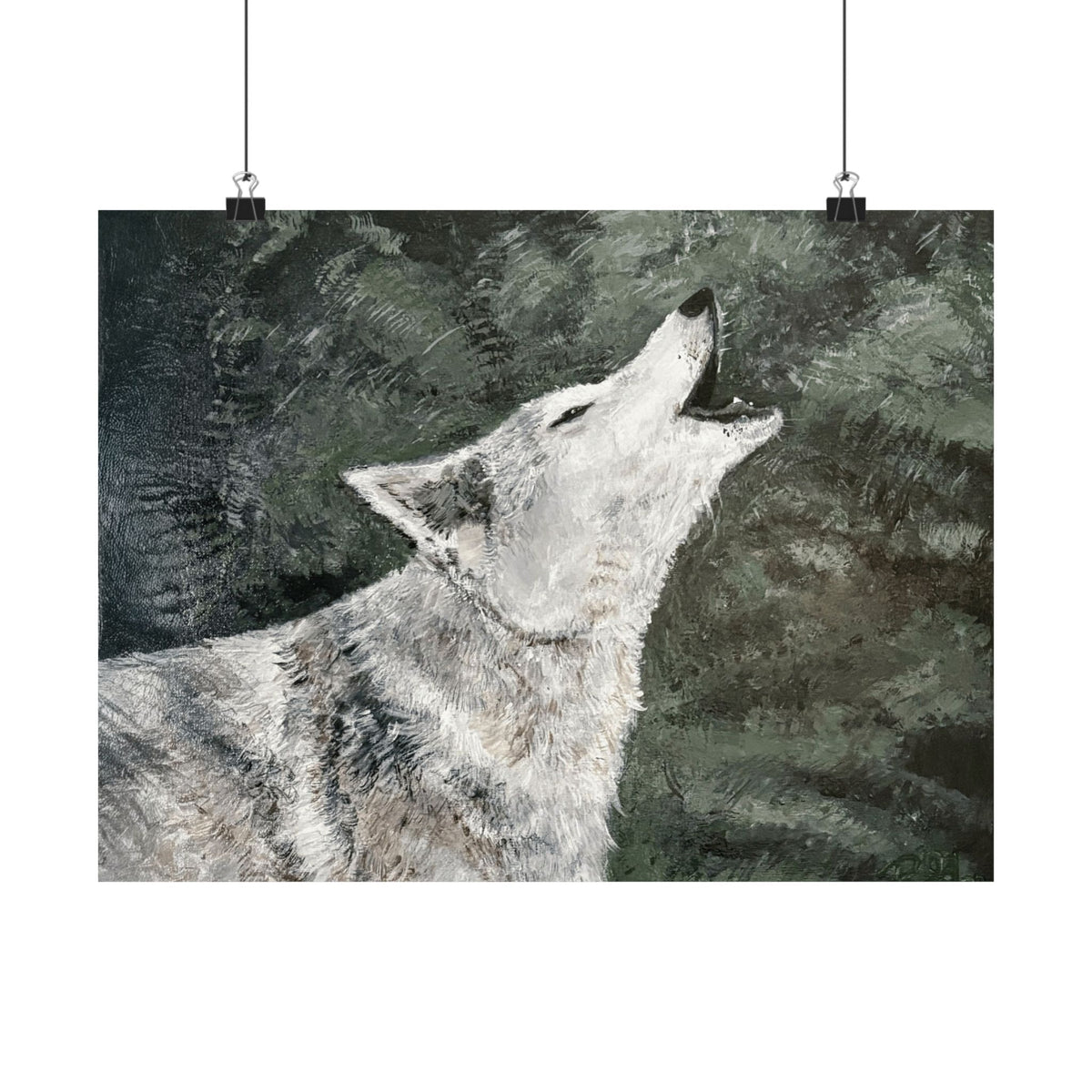 Unheard — Wolf Art Print | Original Acrylic Painting Reproduction