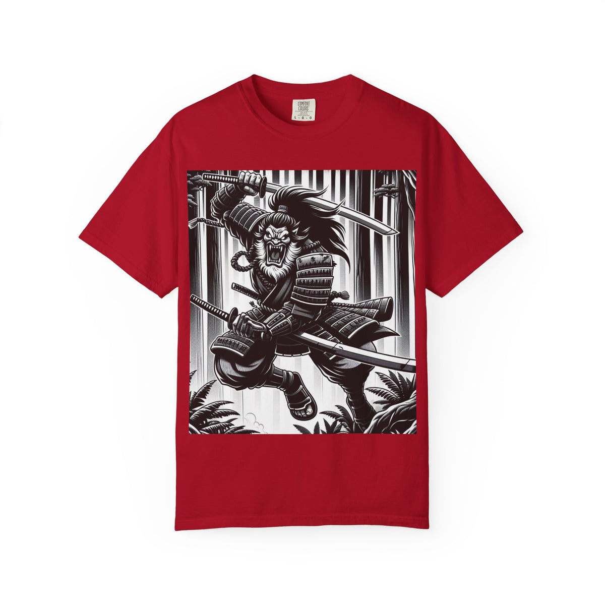 Samurai Graphic T-Shirt - Cotton Tee for Anime Lovers