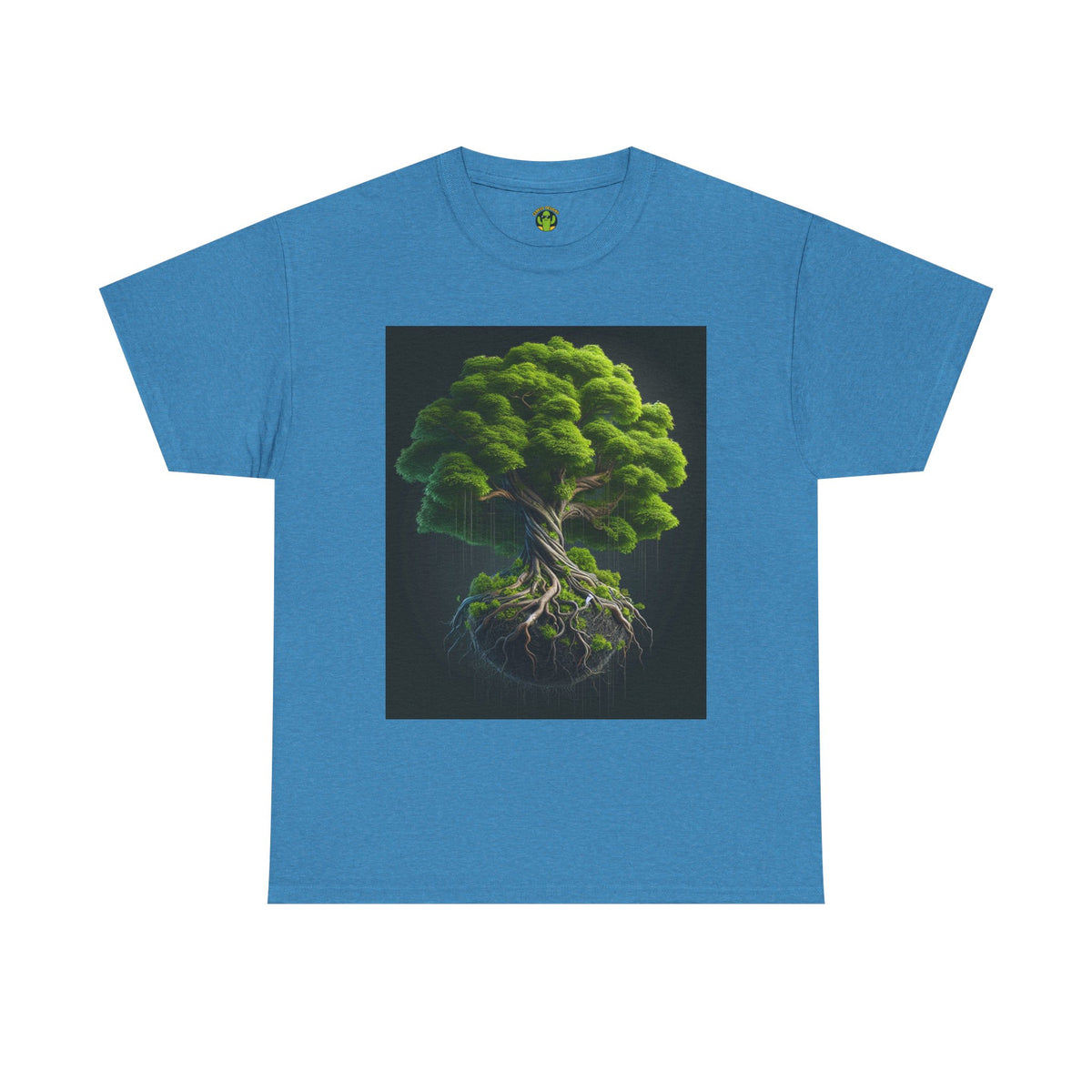 Eco-Friendly Unisex Heavy Cotton Tee - Tree of Life Design