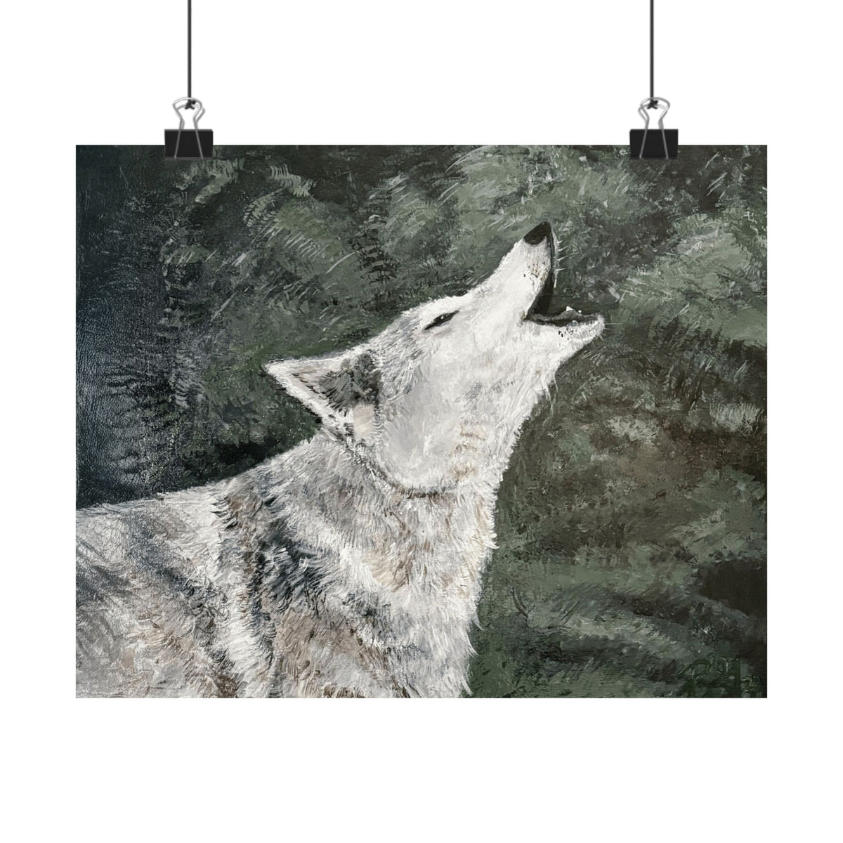 Unheard — Wolf Art Print | Original Acrylic Painting Reproduction