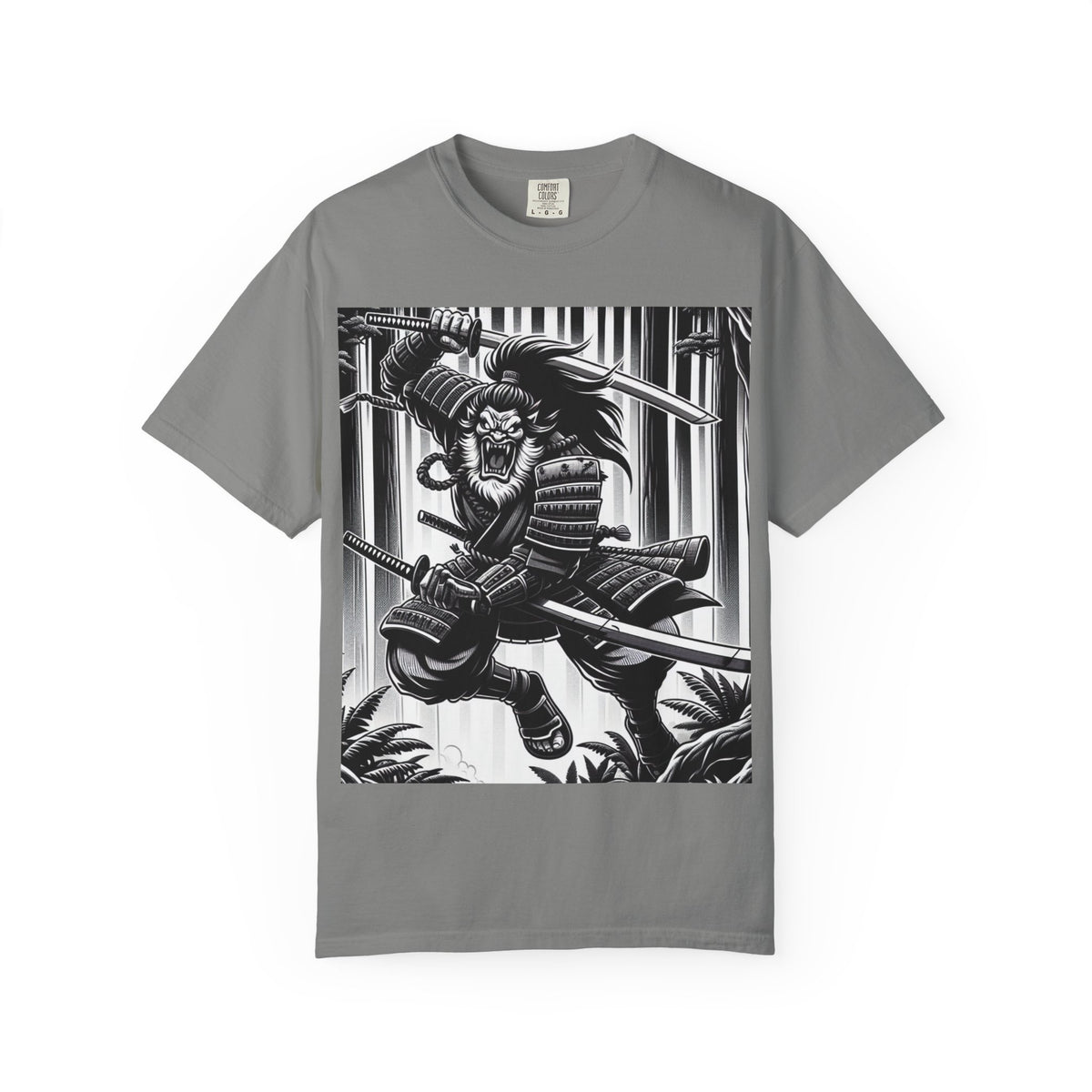 Samurai Graphic T-Shirt - Cotton Tee for Anime Lovers