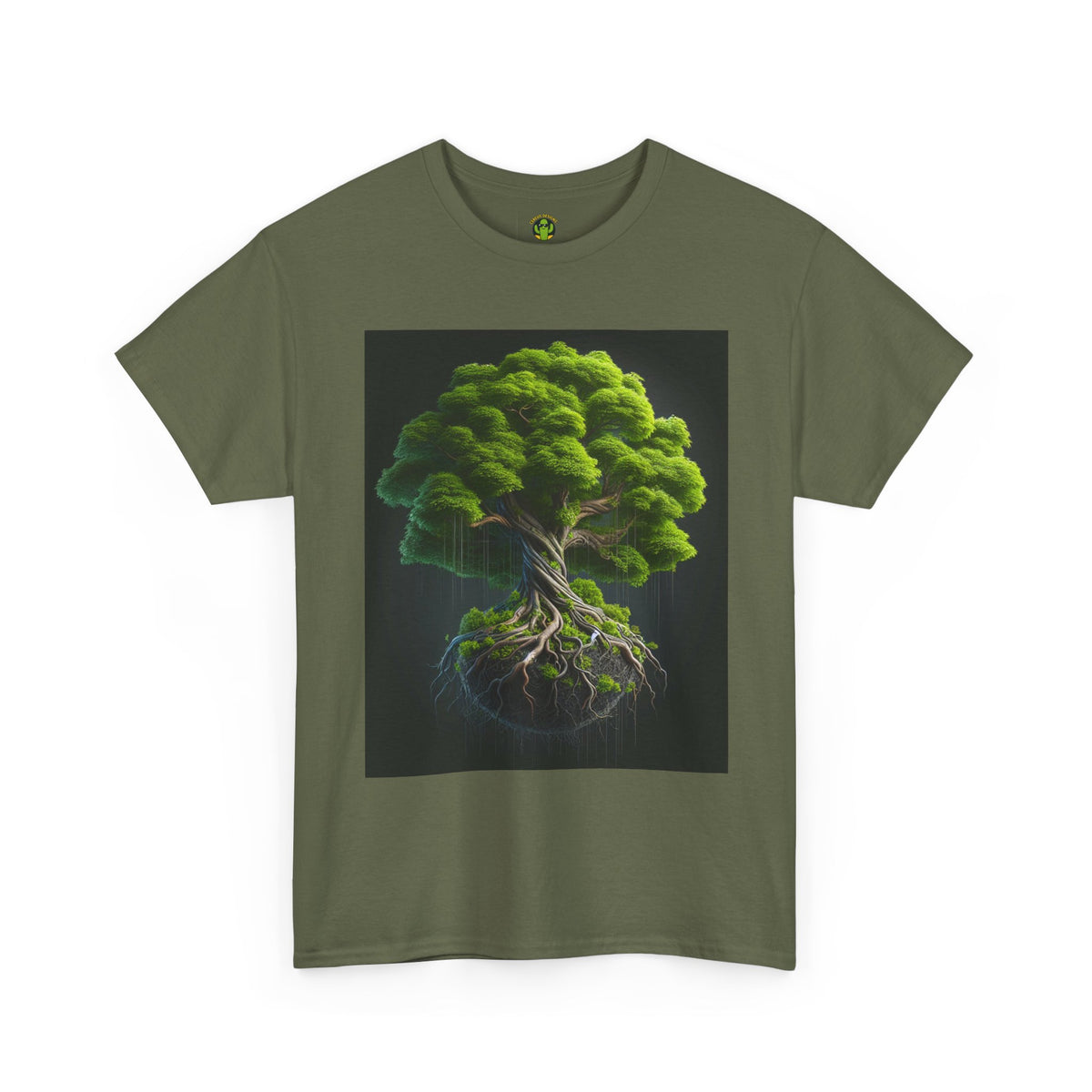 Eco-Friendly Unisex Heavy Cotton Tee - Tree of Life Design