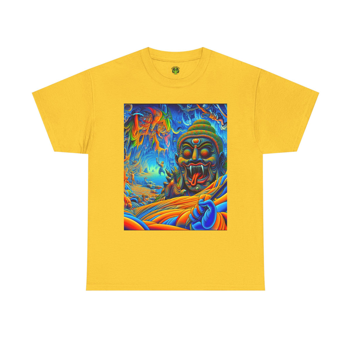 Vibrant Graphic Tee with Unique Art, Casual Wear, Gift for Art Lovers